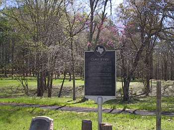 Camp Ford Historical Marker near Tyler
