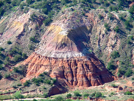 Photo of Palo Duro Canyon near present day Amarillo Texas