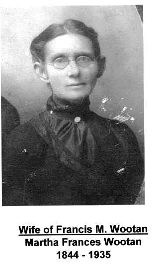 Photo of Martha Francis Wootan, wife of founder of Wootan Wells